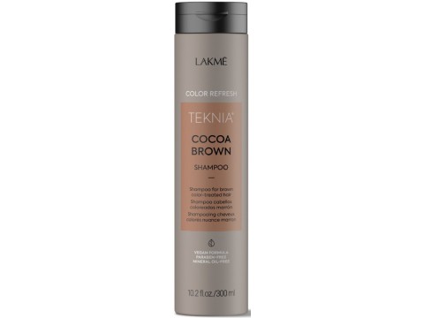 Lakme rudą spalvą paryškinantis šampūnas Teknia Cocoa Brown Shampoo 300ml